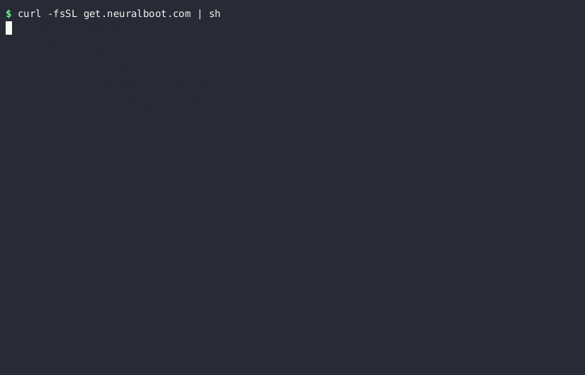 Trapetum one-line install recorded on a real GPU server